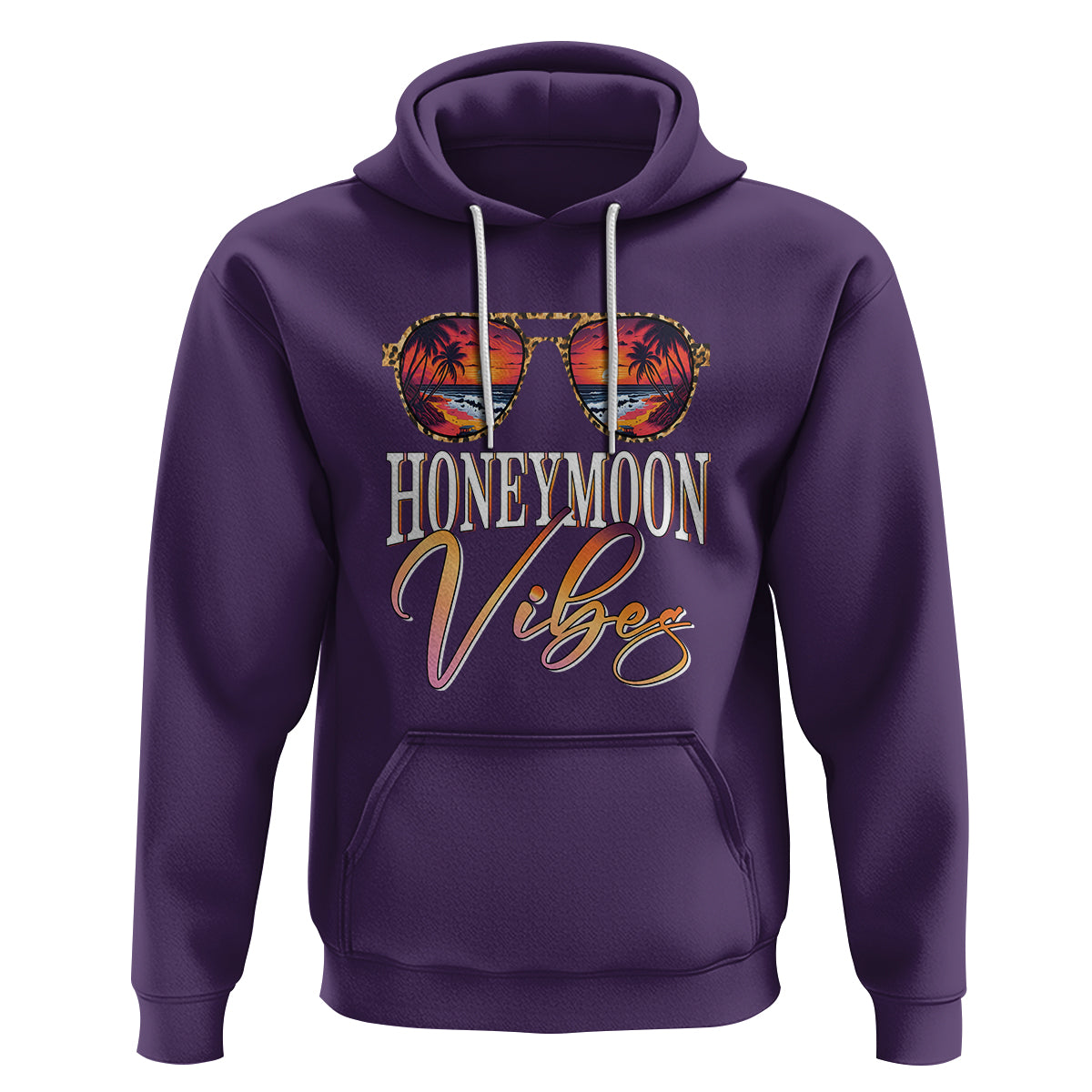 Honeymoon Vibes Hoodie Beach Trip Married Couple Matching - Wonder Print Shop