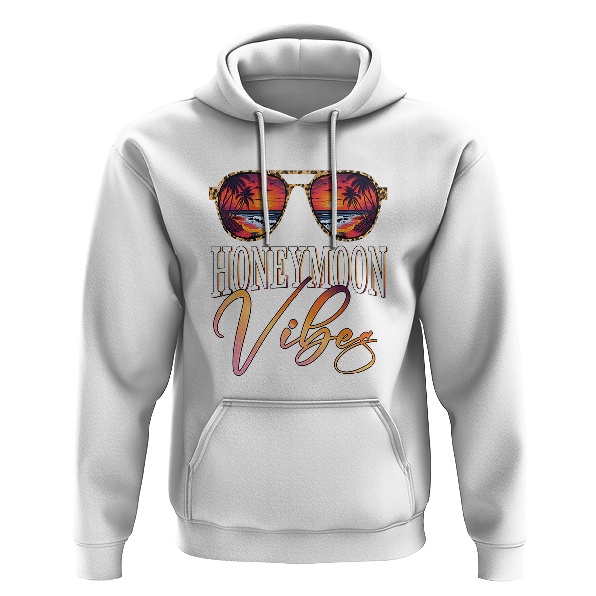 Honeymoon Vibes Hoodie Beach Trip Married Couple Matching - Wonder Print Shop