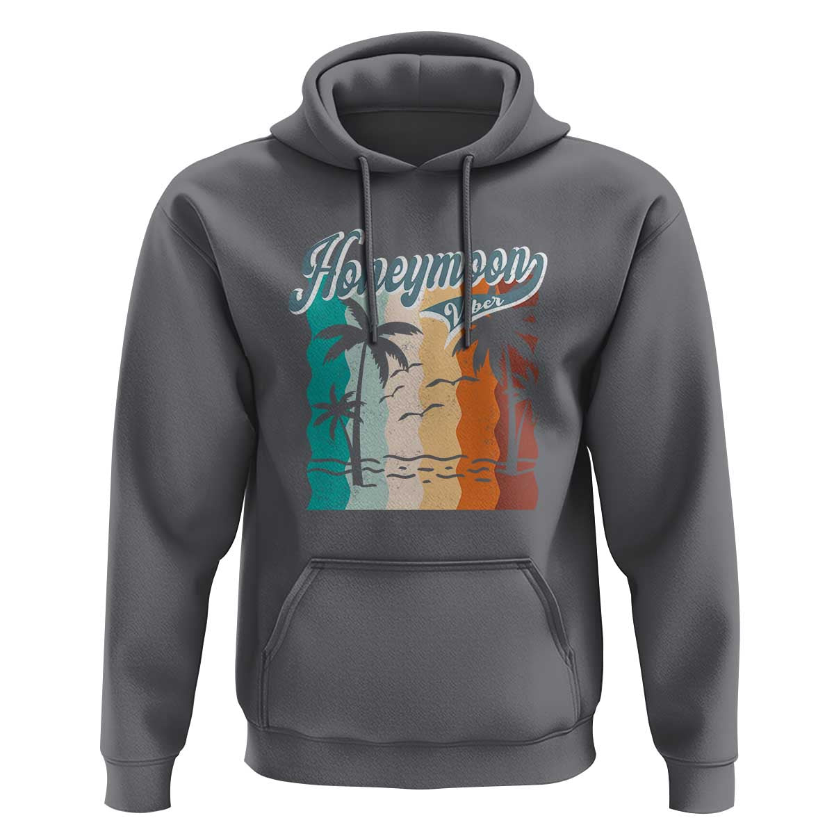 Honeymoon Vibe Hoodie Beach Trip Married Couple Matching