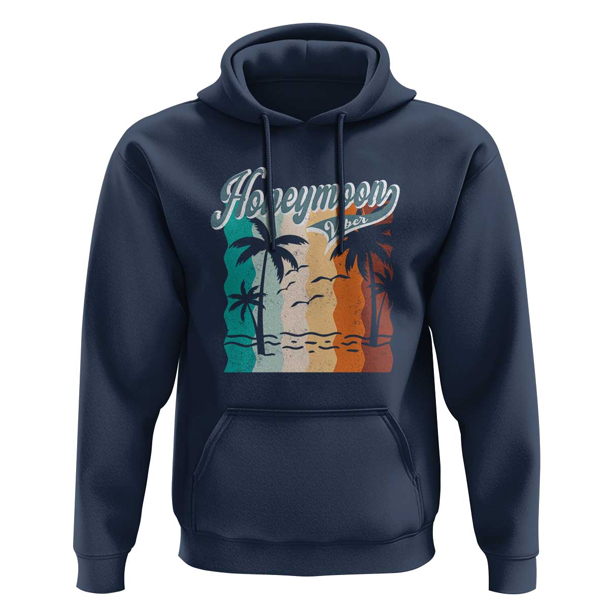 Honeymoon Vibe Hoodie Beach Trip Married Couple Matching