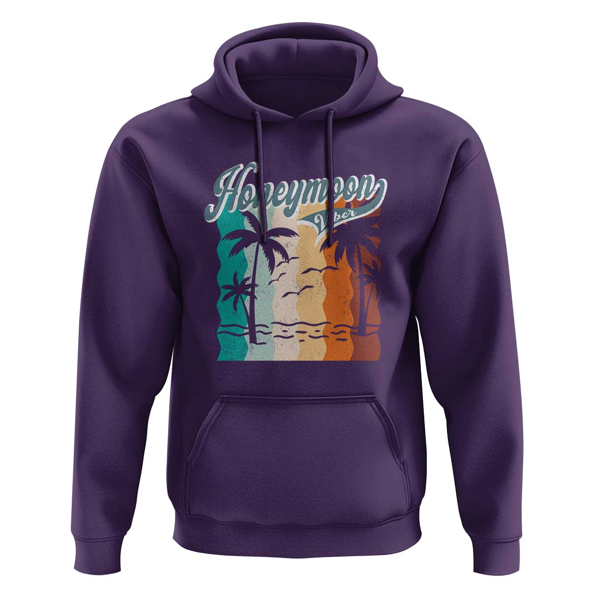 Honeymoon Vibe Hoodie Beach Trip Married Couple Matching