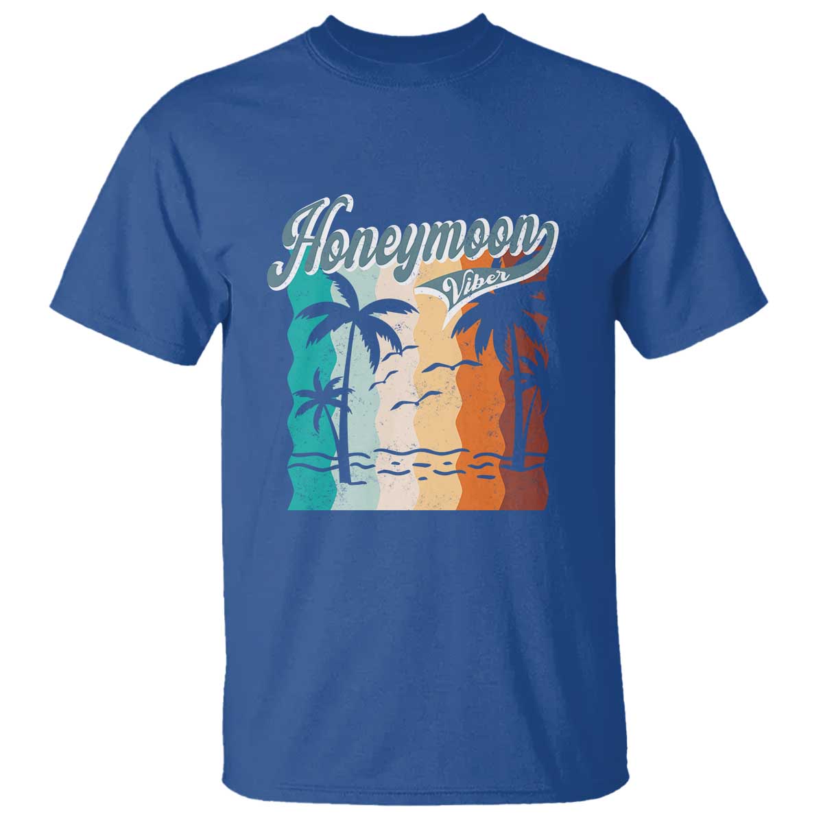 Honeymoon Vibe T Shirt Beach Trip Married Couple Matching - Wonder Print Shop