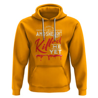 2nd Wedding Anniversary Hoodie 2 Years And She Hasn't Killed Me Yet Marriage Couple Matching - Wonder Print Shop