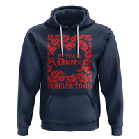 5th Wedding Anniversary Hoodie 5 Years Down Forever To Go Marriage Couple - Wonder Print Shop