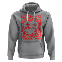 5th Wedding Anniversary Hoodie 5 Years Down Forever To Go Marriage Couple - Wonder Print Shop