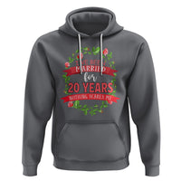20th Wedding Anniversary Hoodie Marriaged For 20 Years Nothing Scares Me - Wonder Print Shop