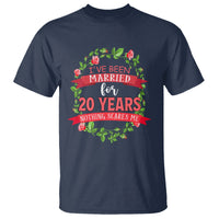 20th Wedding Anniversary T Shirt Marriaged For 20 Years Nothing Scares Me - Wonder Print Shop