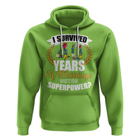 40th Wedding Anniversary Hoodie I Survived 40 Years Of Marriage What's Your Superpower? - Wonder Print Shop