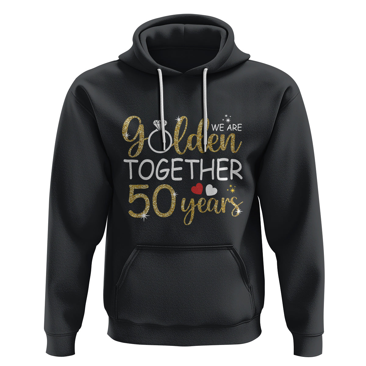 50th Wedding Anniversary Hoodie We Golden Together 50 Years - Wonder Print Shop