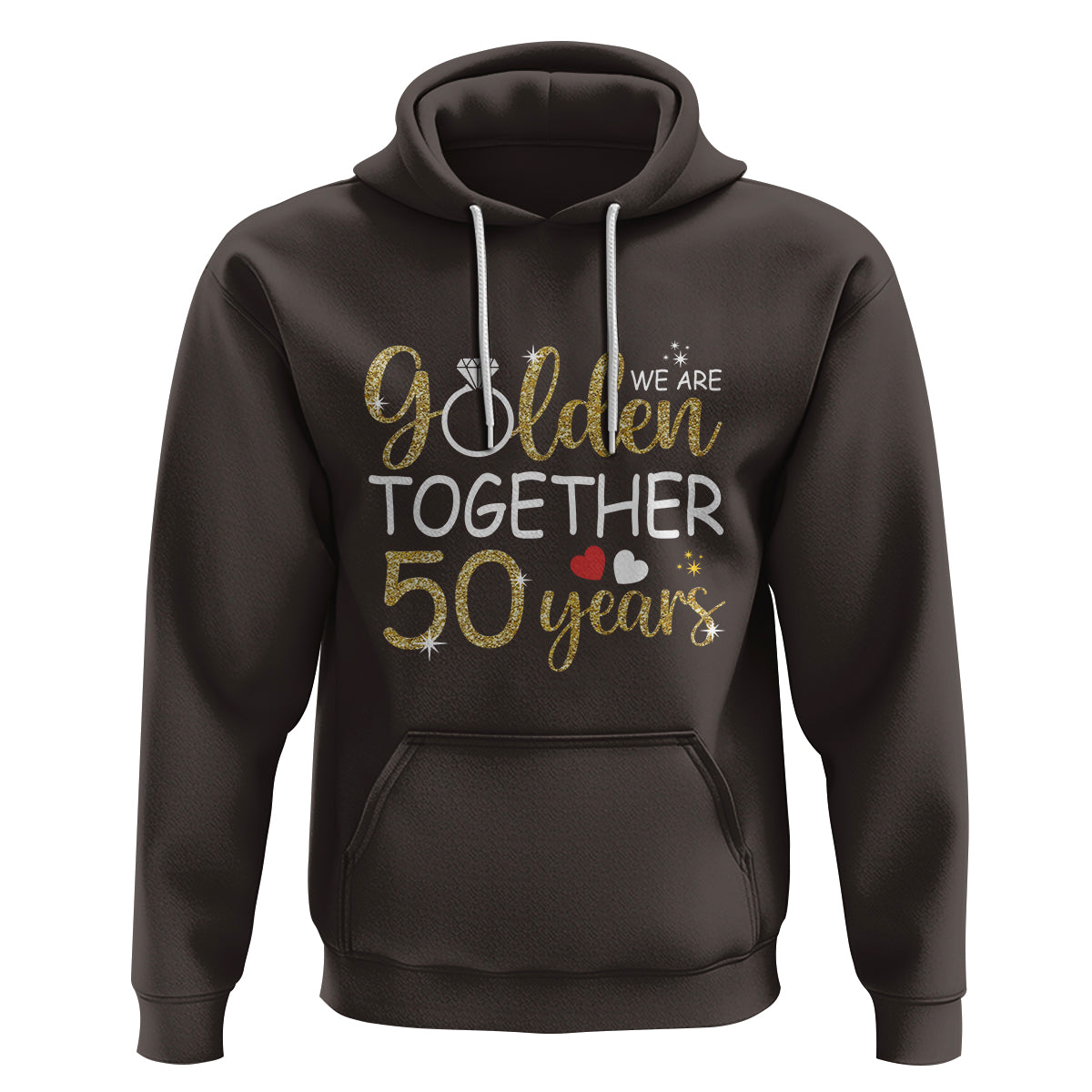 50th Wedding Anniversary Hoodie We Golden Together 50 Years - Wonder Print Shop