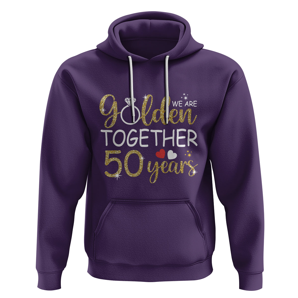 50th Wedding Anniversary Hoodie We Golden Together 50 Years - Wonder Print Shop