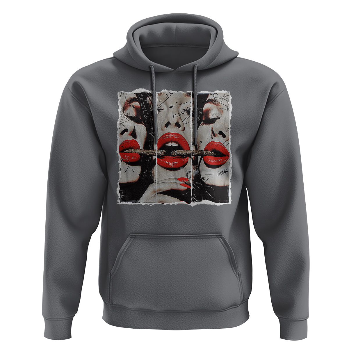 Cigar Lover Hoodie Roll It Lick It Smoke It Pretty Lady Smoking Smoker - Wonder Print Shop