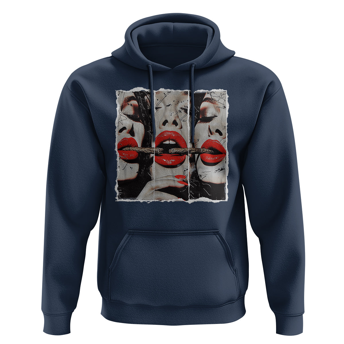 Cigar Lover Hoodie Roll It Lick It Smoke It Pretty Lady Smoking Smoker - Wonder Print Shop