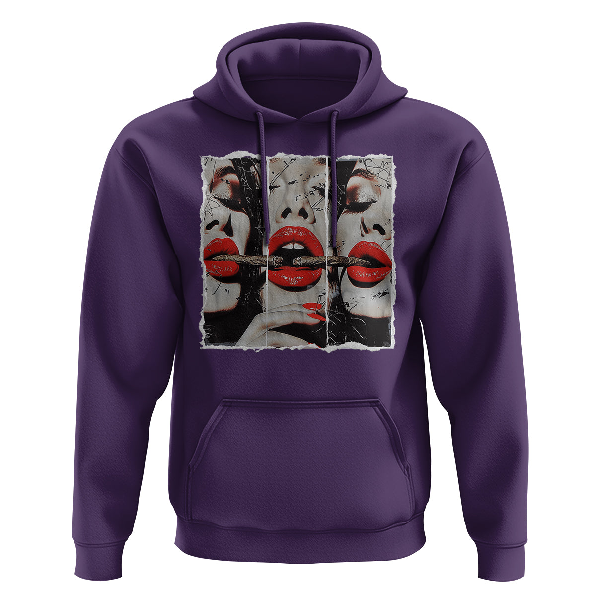 Cigar Lover Hoodie Roll It Lick It Smoke It Pretty Lady Smoking Smoker - Wonder Print Shop
