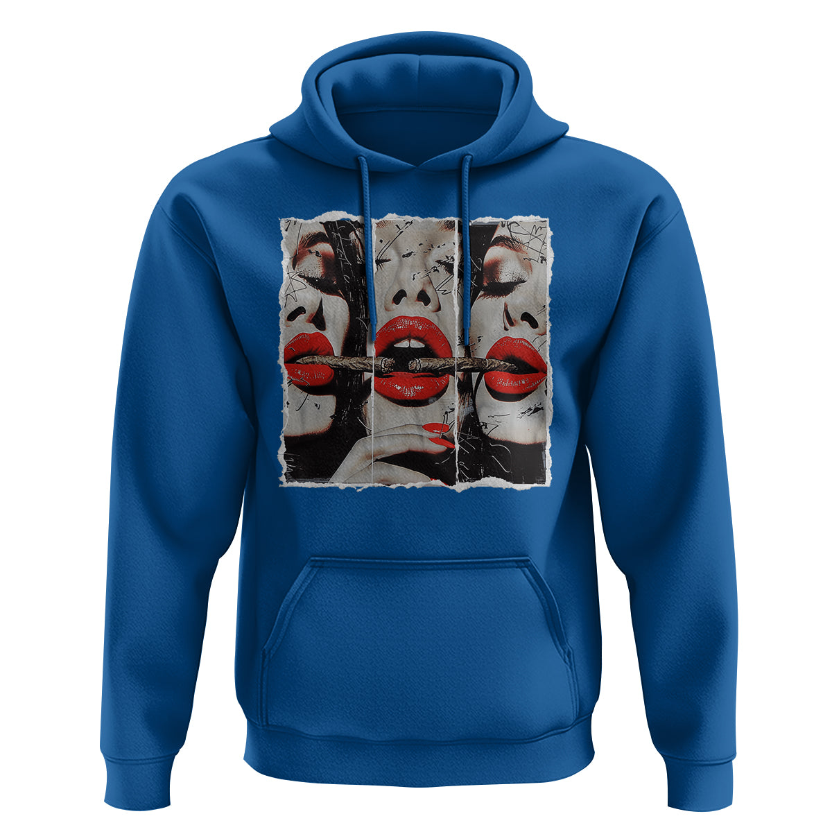 Cigar Lover Hoodie Roll It Lick It Smoke It Pretty Lady Smoking Smoker - Wonder Print Shop