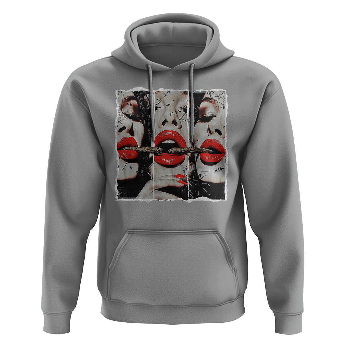 Cigar Lover Hoodie Roll It Lick It Smoke It Pretty Lady Smoking Smoker - Wonder Print Shop