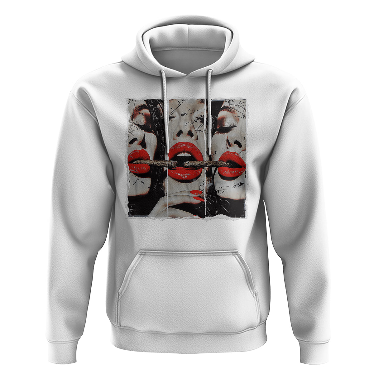 Cigar Lover Hoodie Roll It Lick It Smoke It Pretty Lady Smoking Smoker - Wonder Print Shop