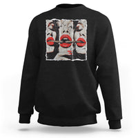 Cigar Lover Sweatshirt Roll It Lick It Smoke It Pretty Lady Smoking Smoker - Wonder Print Shop