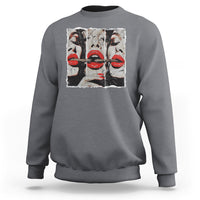 Cigar Lover Sweatshirt Roll It Lick It Smoke It Pretty Lady Smoking Smoker - Wonder Print Shop