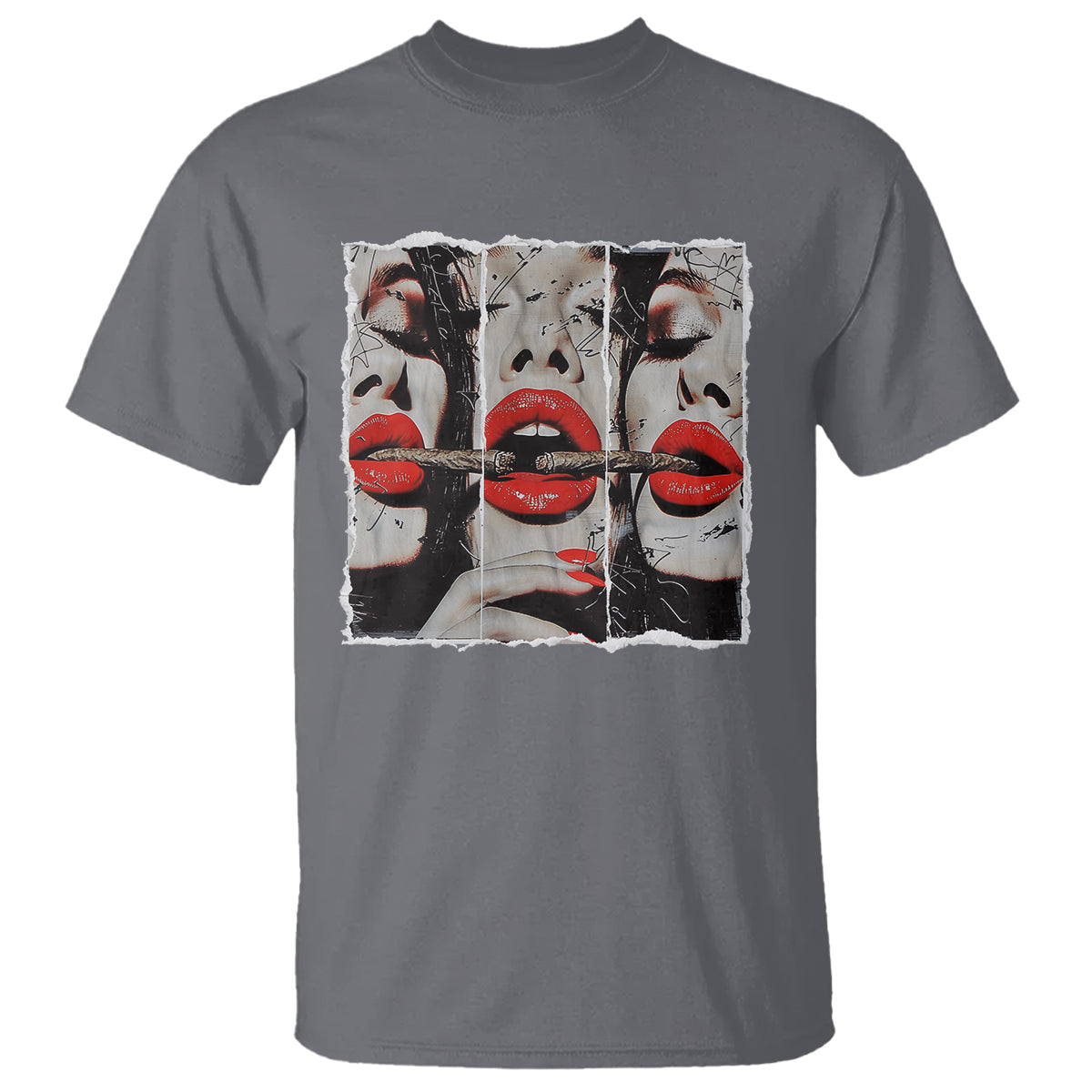 Cigar Lover T Shirt Roll It Lick It Smoke It Pretty Lady Smoking Smoker - Wonder Print Shop