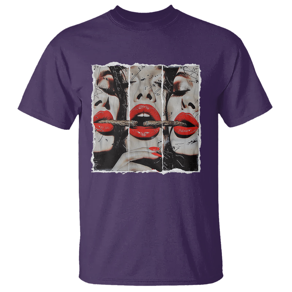 Cigar Lover T Shirt Roll It Lick It Smoke It Pretty Lady Smoking Smoker - Wonder Print Shop