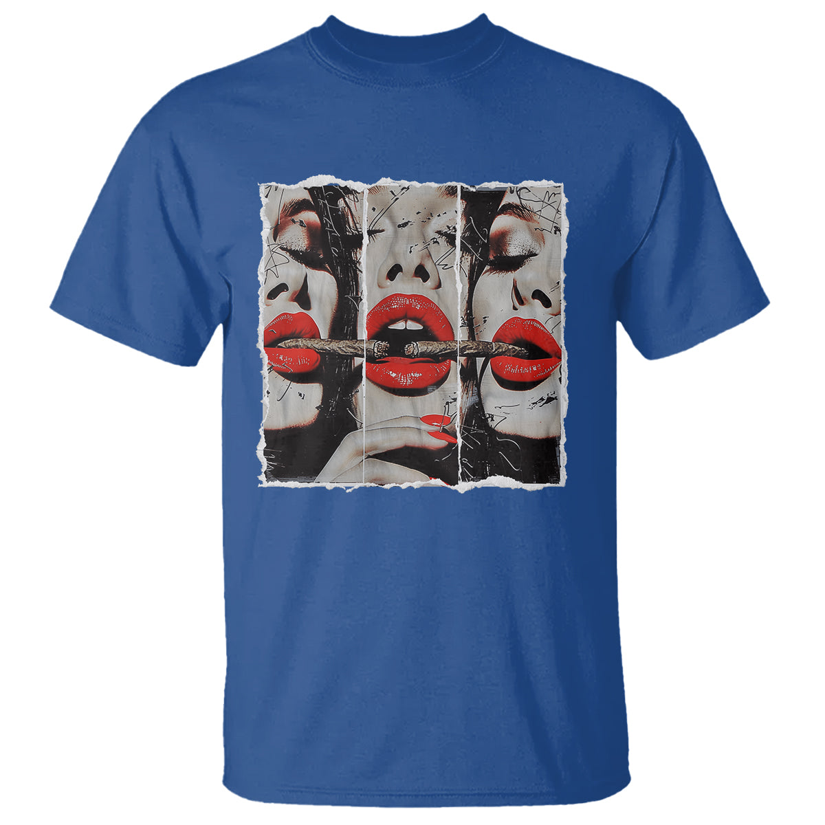 Cigar Lover T Shirt Roll It Lick It Smoke It Pretty Lady Smoking Smoker - Wonder Print Shop