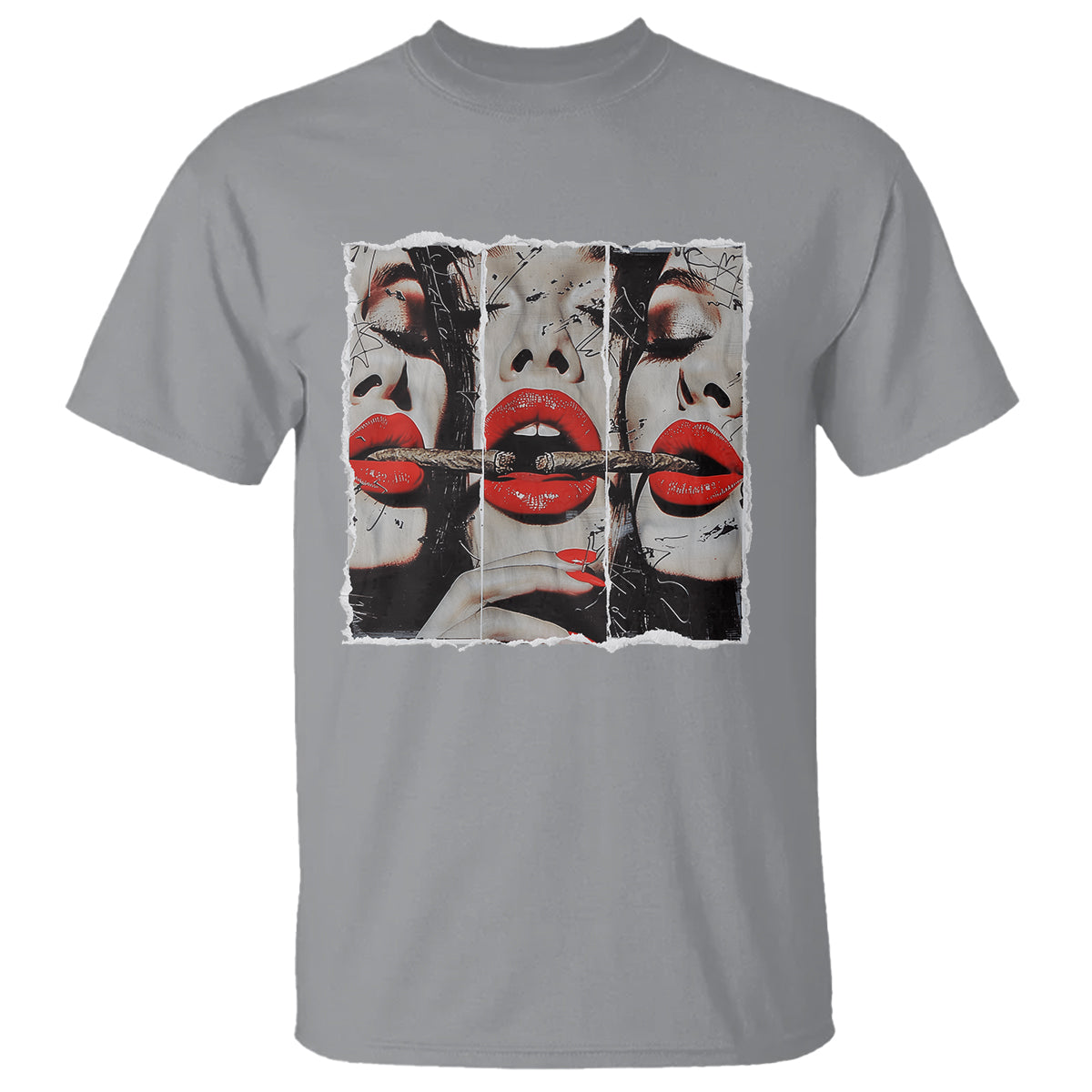 Cigar Lover T Shirt Roll It Lick It Smoke It Pretty Lady Smoking Smoker - Wonder Print Shop