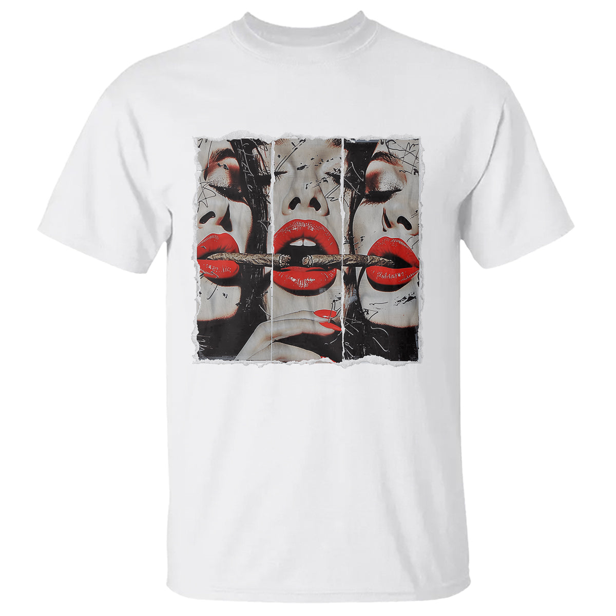 Cigar Lover T Shirt Roll It Lick It Smoke It Pretty Lady Smoking Smoker - Wonder Print Shop