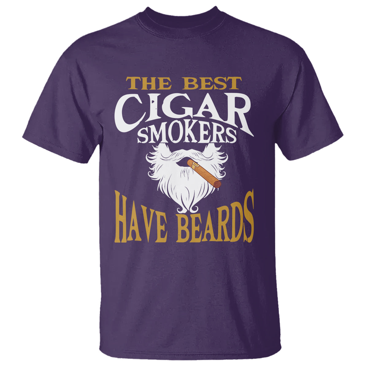 Cigar Lover T Shirt The Best Cigar Smokers Have Beards - Wonder Print Shop