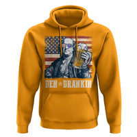 Funny 4th Of July Drinking Hoodie Ben Drankin Benjamin Franklin Patriotic Party - Wonder Print Shop