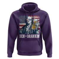 Funny 4th Of July Drinking Hoodie Ben Drankin Benjamin Franklin Patriotic Party - Wonder Print Shop