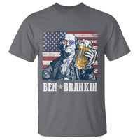 Funny 4th Of July Drinking T Shirt Ben Drankin Benjamin Franklin Patriotic Party - Wonder Print Shop