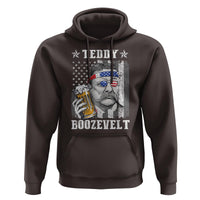 Funny 4th Of July Drinking Hoodie Teddy Boozevelt Theodore Roosevelt Patriotic Party - Wonder Print Shop