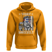 Funny 4th Of July Drinking Hoodie Teddy Boozevelt Theodore Roosevelt Patriotic Party - Wonder Print Shop
