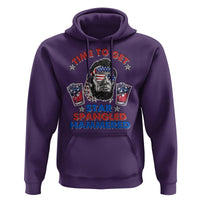 Funny 4th Of July Drinking Hoodie Time To Get Star Spangled Hammered Abraham Lincoln Patriotic Party - Wonder Print Shop