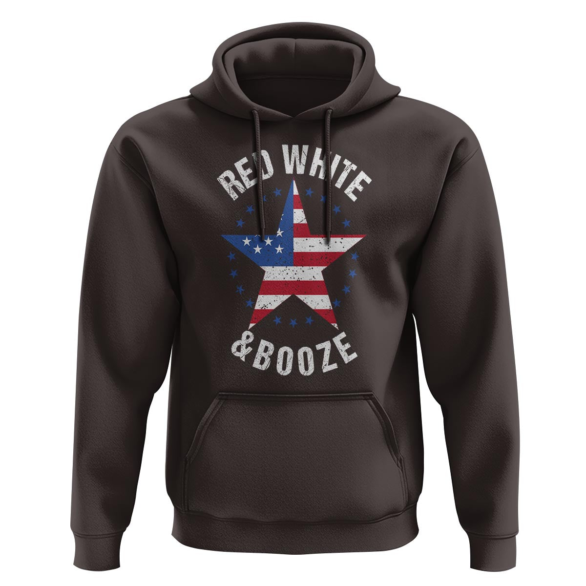 Funny 4th Of July Drinking Hoodie Red White And Booze Patriotic Party - Wonder Print Shop