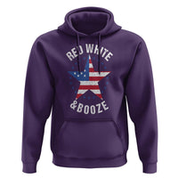 Funny 4th Of July Drinking Hoodie Red White And Booze Patriotic Party - Wonder Print Shop
