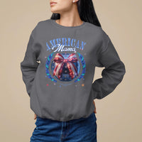 American Mama Sweatshirt Coquette Disco Ball 4th Of July - Wonder Print Shop