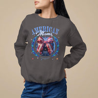 American Mama Sweatshirt Coquette Disco Ball 4th Of July - Wonder Print Shop