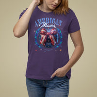 American Mama T Shirt For Women Coquette Disco Ball 4th Of July - Wonder Print Shop