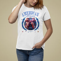 American Mama T Shirt For Women Coquette Disco Ball 4th Of July - Wonder Print Shop