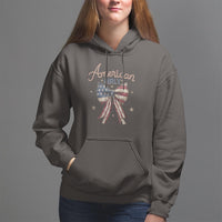 American Girly Hoodie Coquette Girl Vintage 4th Of July - Wonder Print Shop