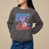 American Babe Sweatshirt Cowgirl Coquette 4th Of July - Wonder Print Shop