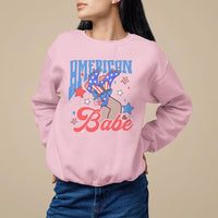 American Babe Sweatshirt Cowgirl Coquette 4th Of July - Wonder Print Shop