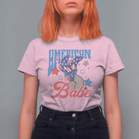 American Babe T Shirt For Women Cowgirl Coquette 4th Of July - Wonder Print Shop