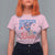 American Babe T Shirt For Women Cowgirl Coquette 4th Of July - Wonder Print Shop