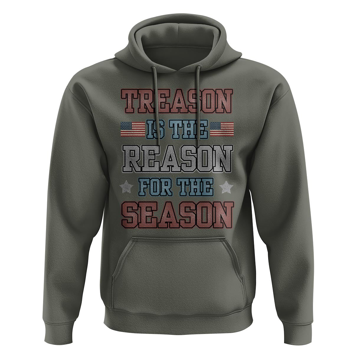 Funny 4th Of July Hoodie Treason Is The Reason For The Season - Wonder Print Shop