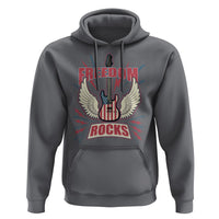 4th Of July Rock Lover Hoodie Freedom Rocks Patriotic Party - Wonder Print Shop