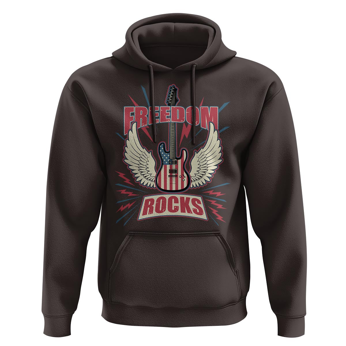 4th Of July Rock Lover Hoodie Freedom Rocks Patriotic Party - Wonder Print Shop
