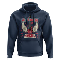 4th Of July Rock Lover Hoodie Freedom Rocks Patriotic Party - Wonder Print Shop